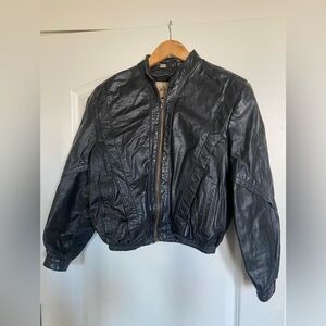 Vintage Wilson Black Leather Jacket